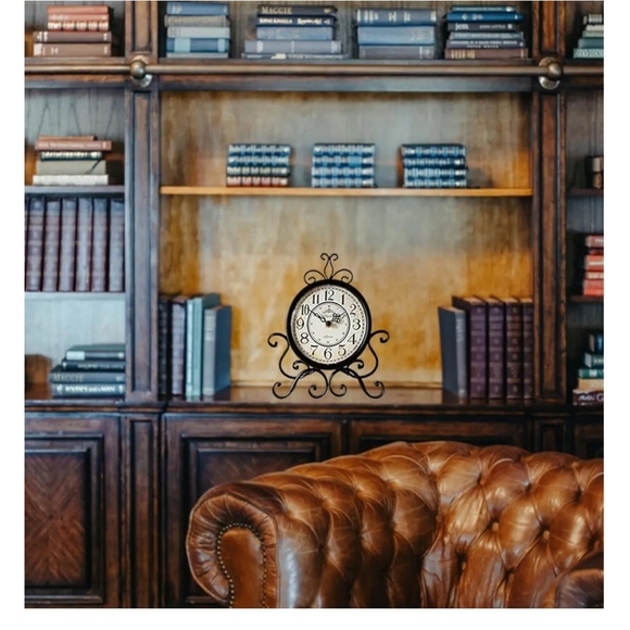 Black Vintage Style Wall Clock - Picture 4 of 16